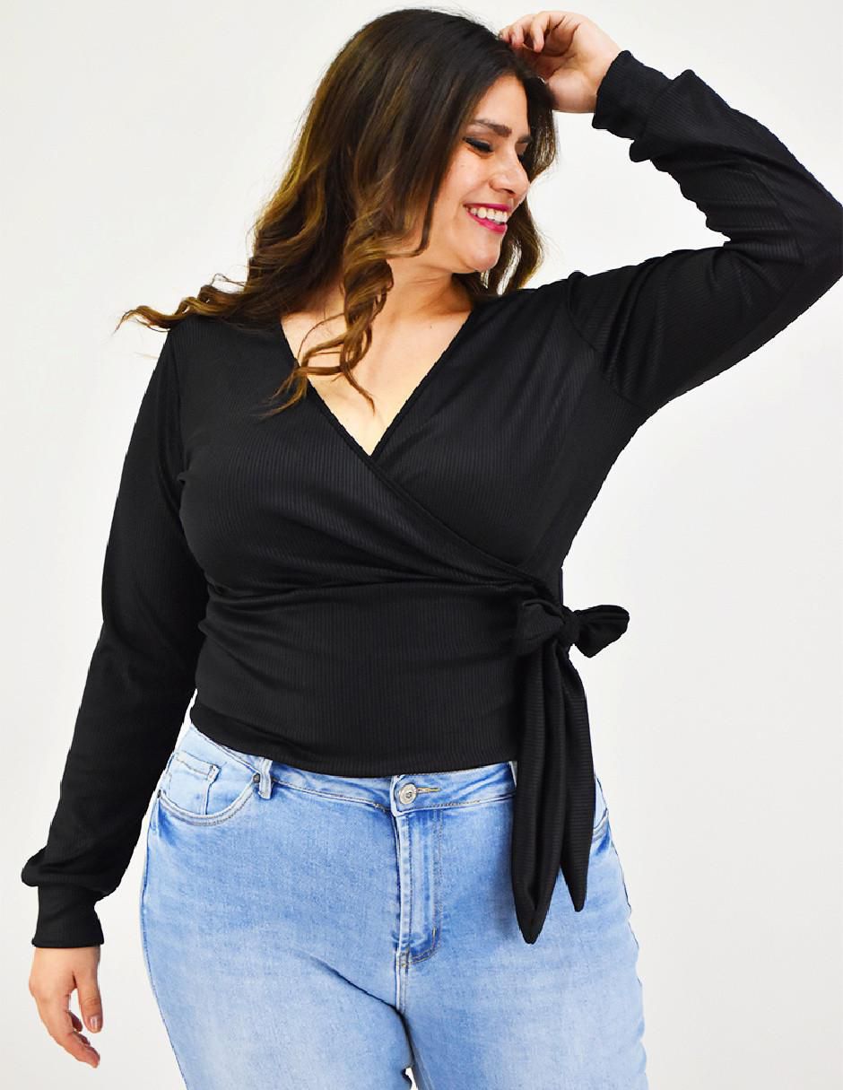 Blusa manga larga para mujer 5