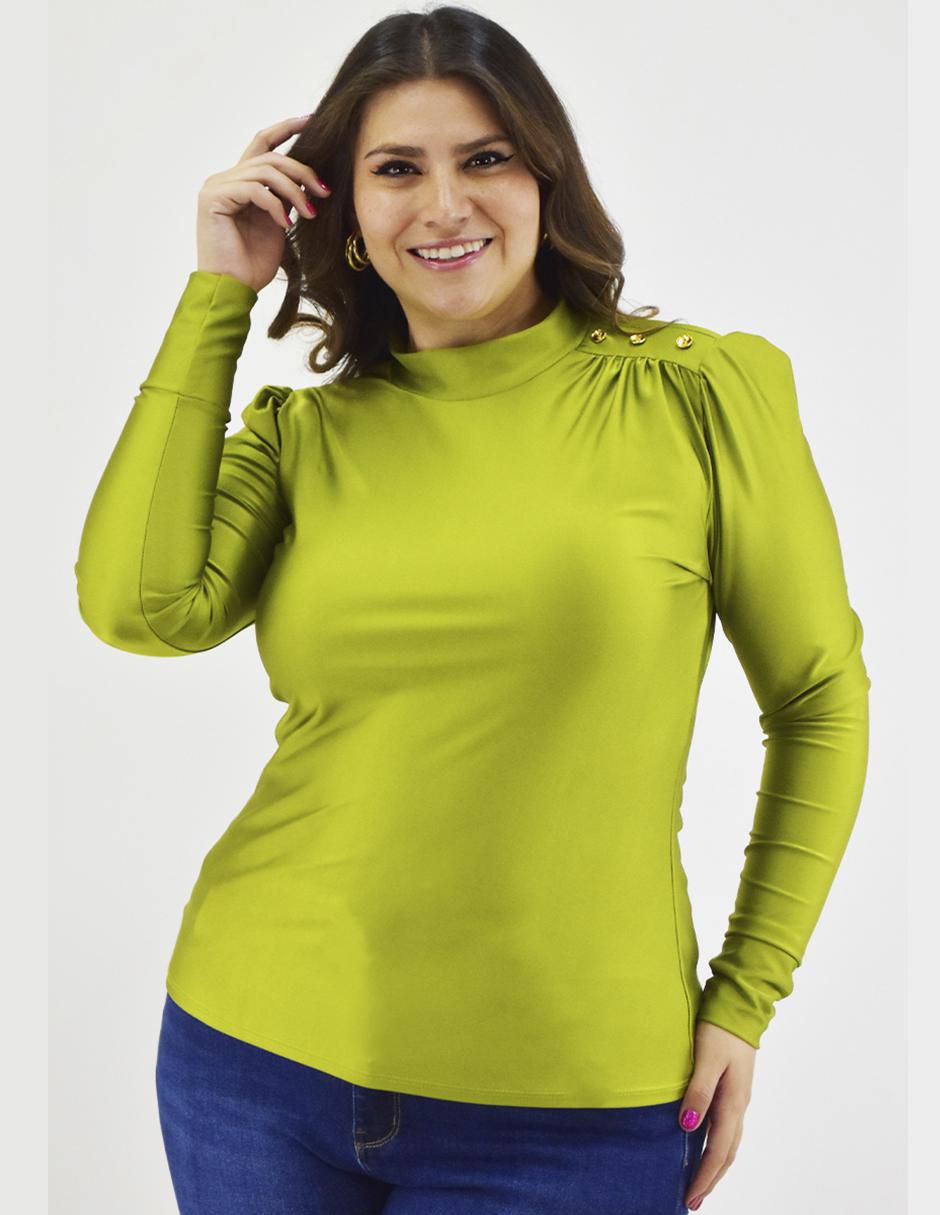 Blusa manga larga para mujer