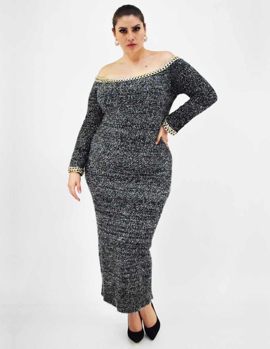 Vestidos Curvy Vestidos Talla Extra Liverpool Vestido Largo Formal