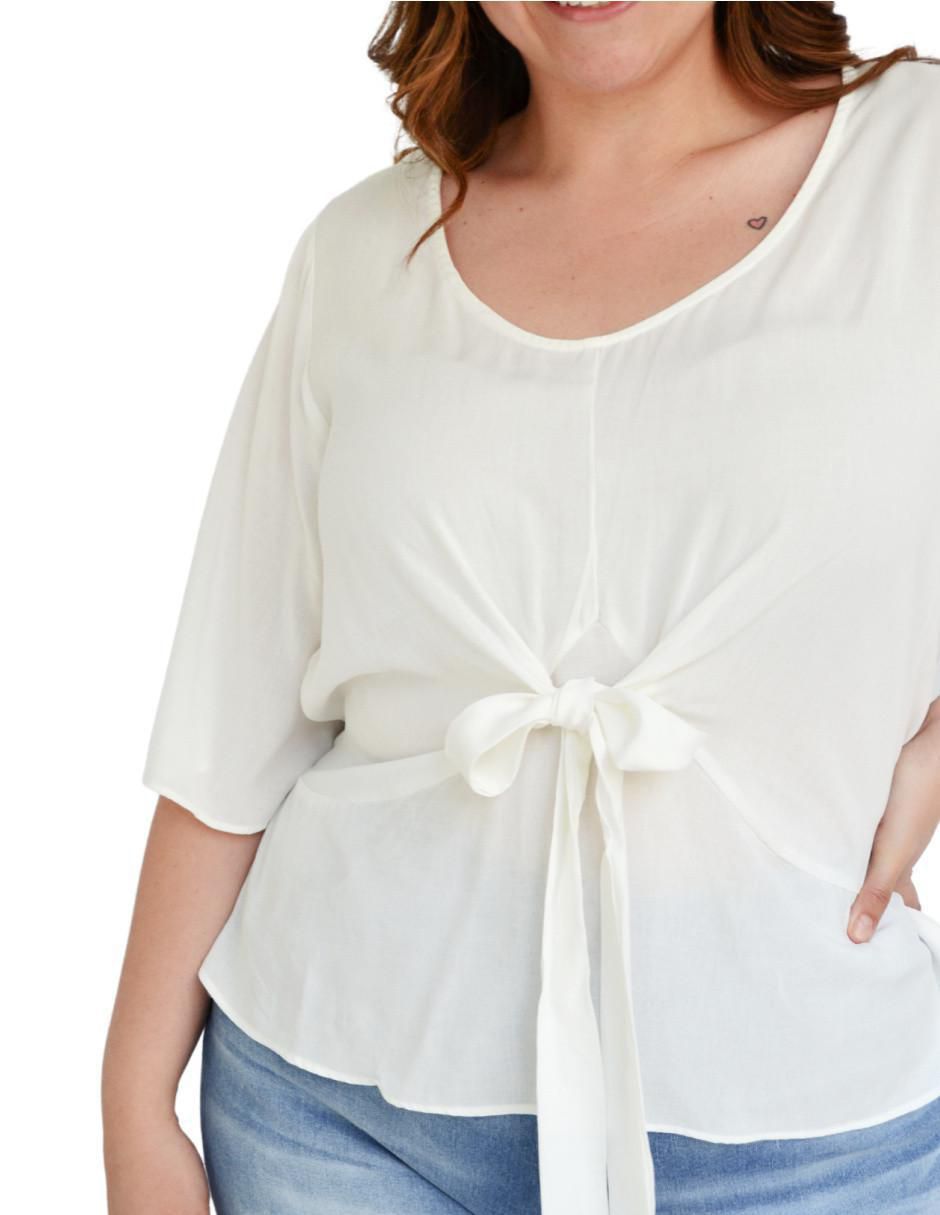 Blusa túnica manga 3/4 para mujer 4