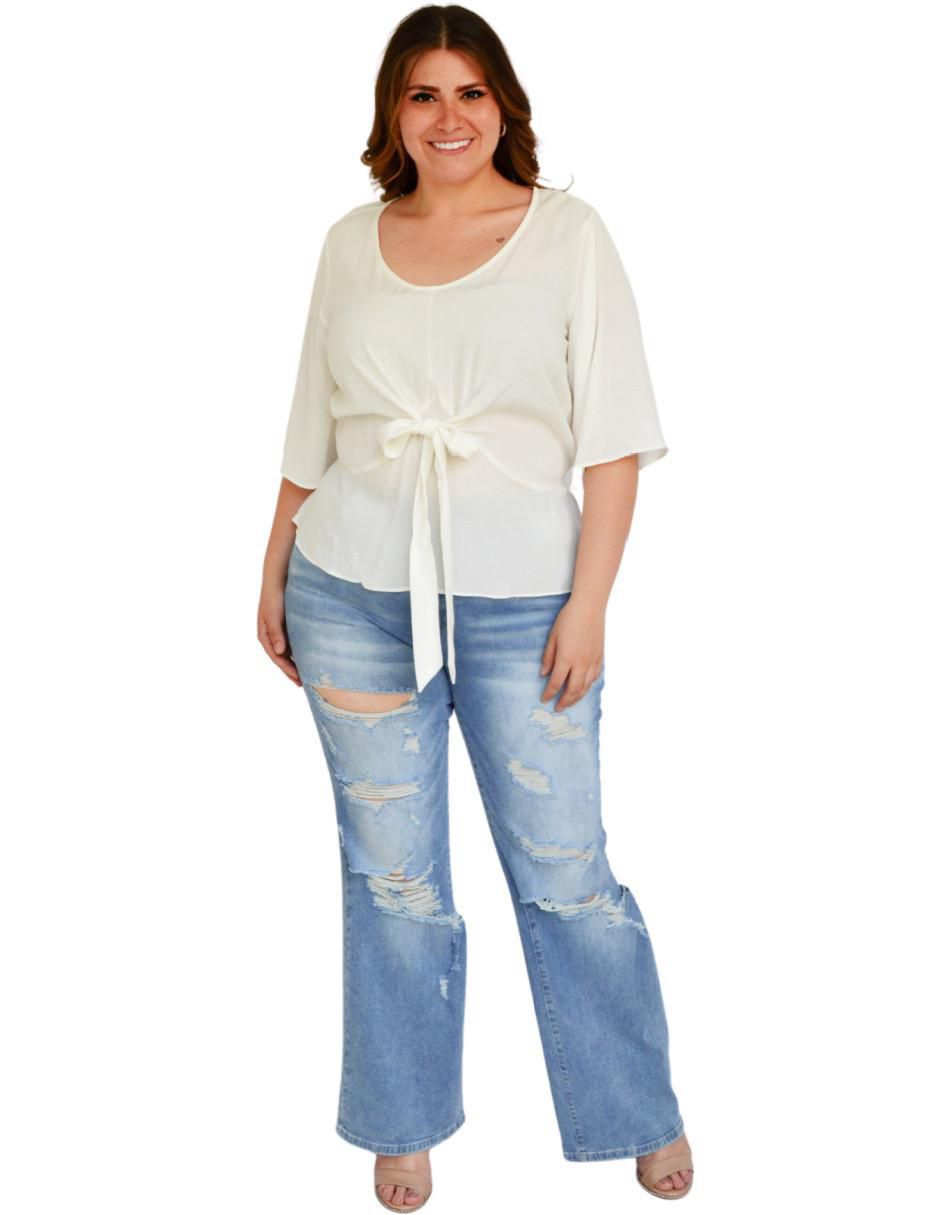 Blusa túnica manga 3/4 para mujer 5