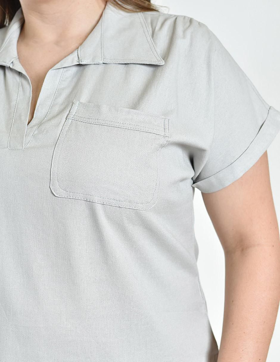 Blusa manga corta para mujer 4