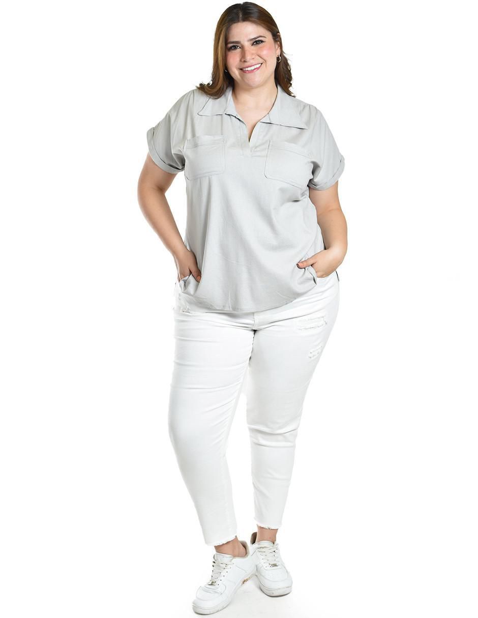Blusa manga corta para mujer 5