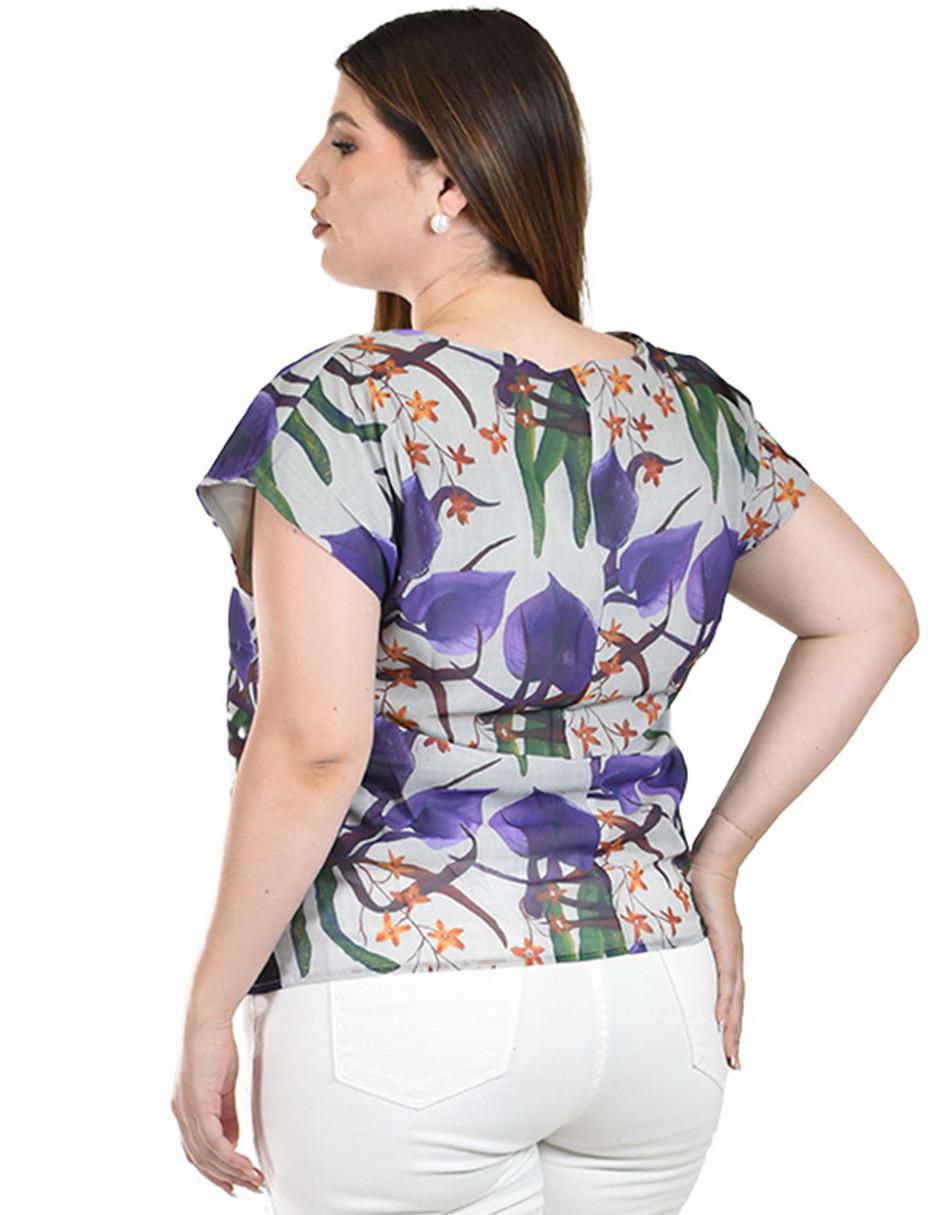 Blusa manga corta para mujer 3
