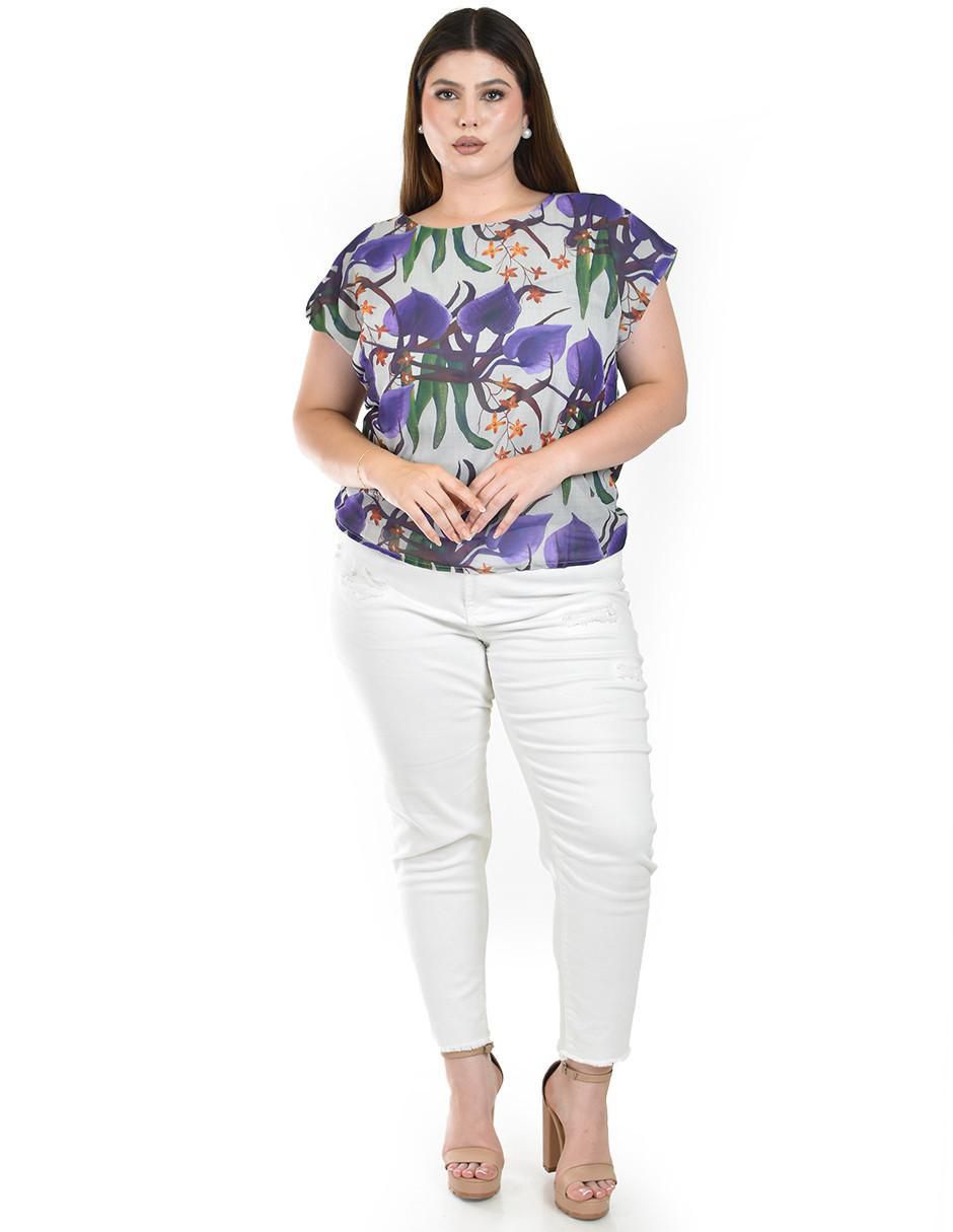 Blusa manga corta para mujer 5