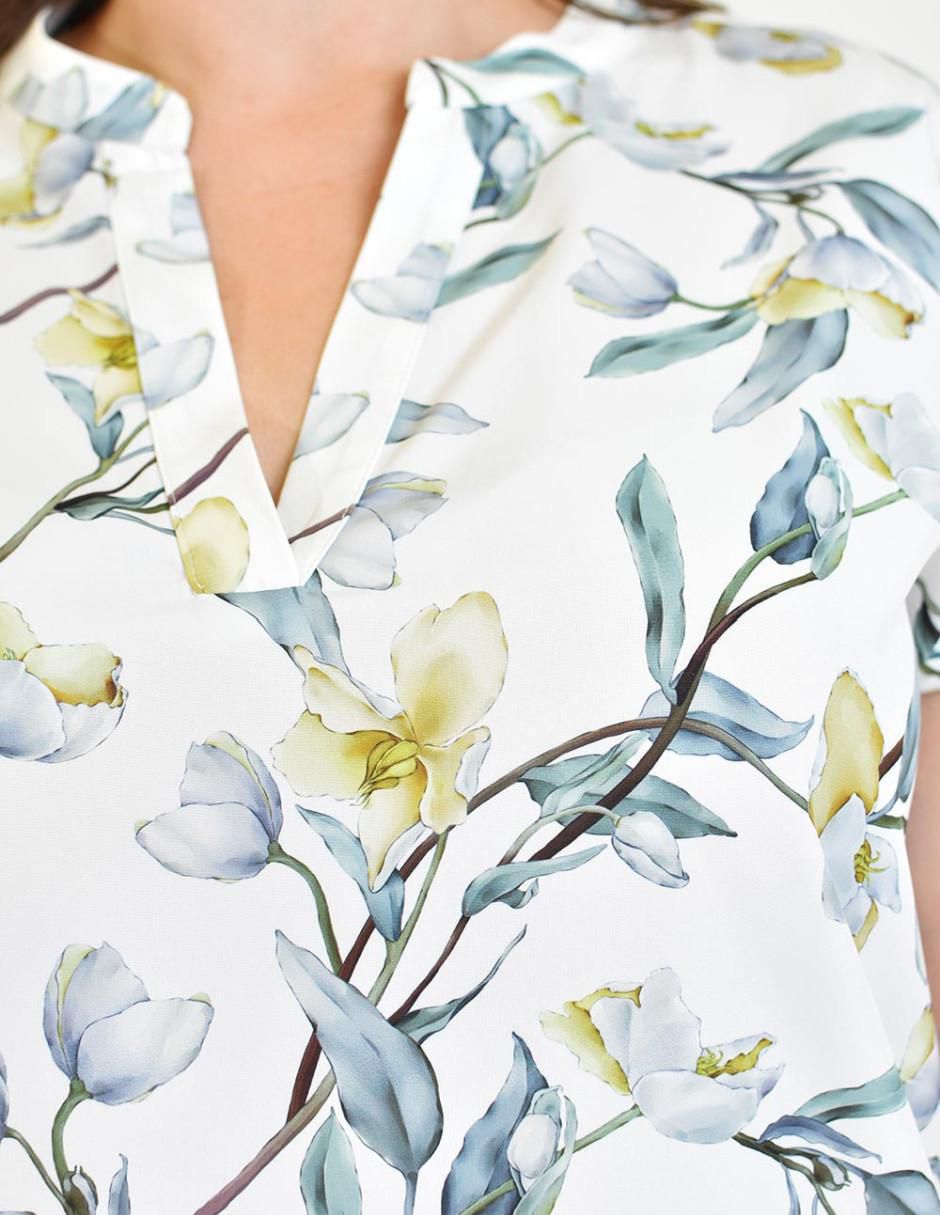 Blusa manga corta para mujer 4