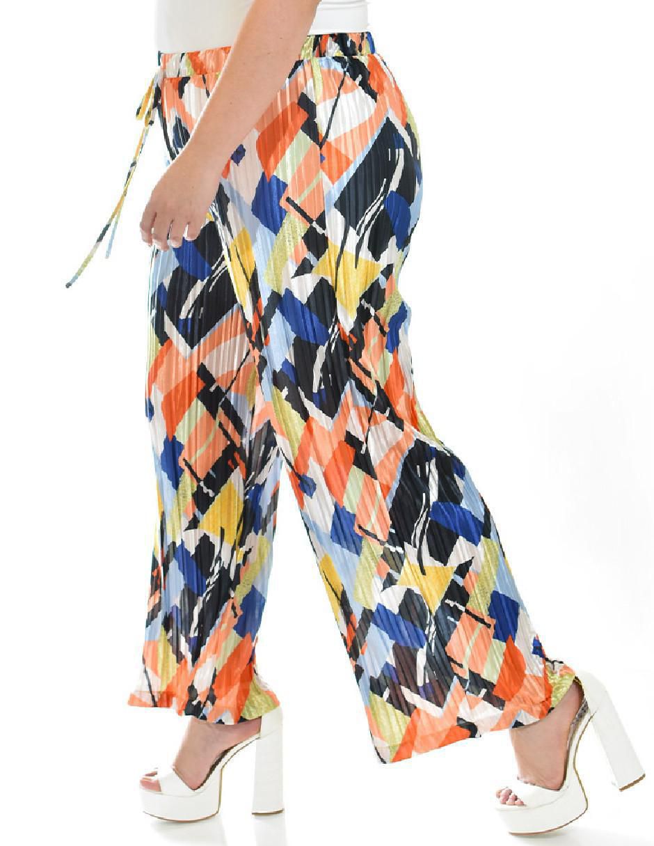 Pantalón plisado amplio para mujer 2