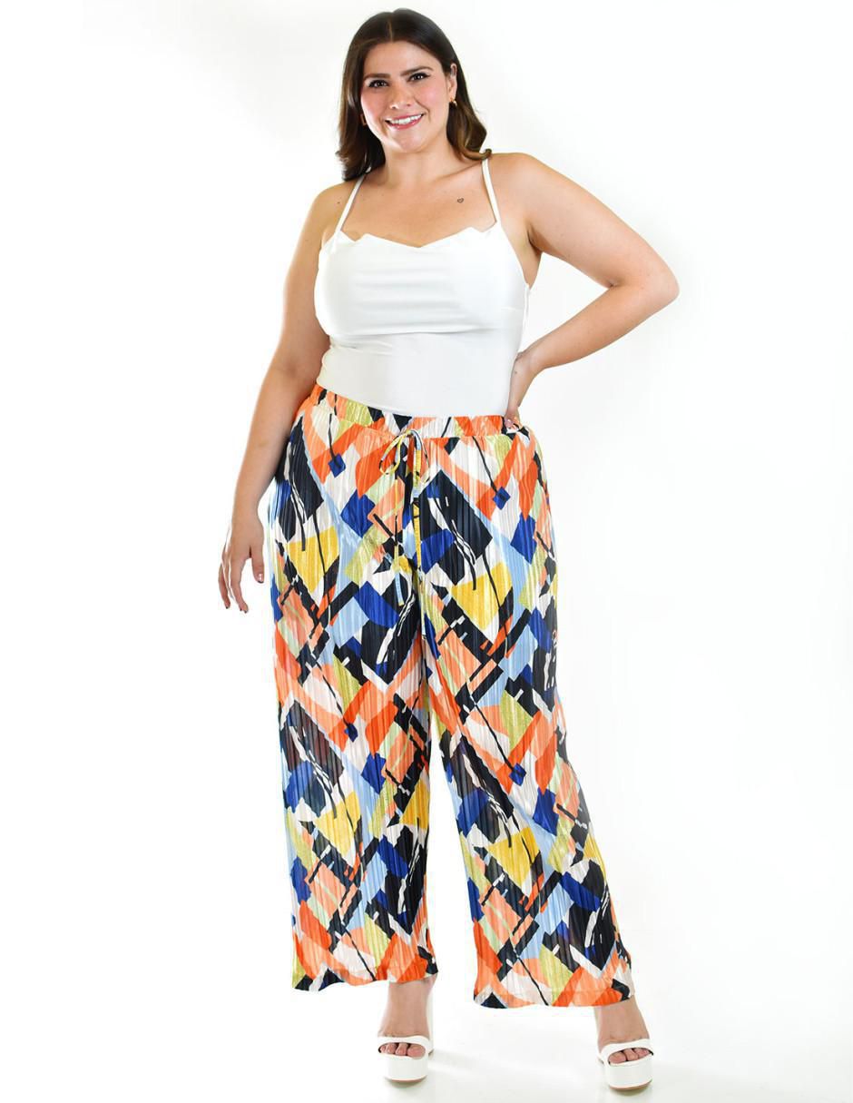 Pantalón plisado amplio para mujer 5