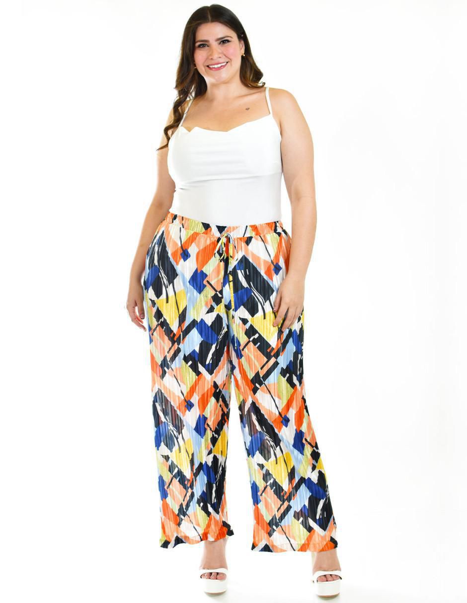 Pantalón plisado amplio para mujer 6