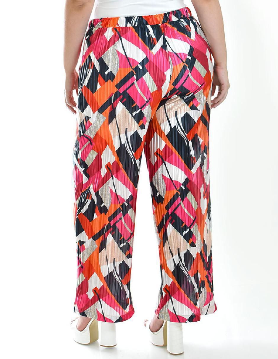 Pantalón plisado amplio para mujer 8