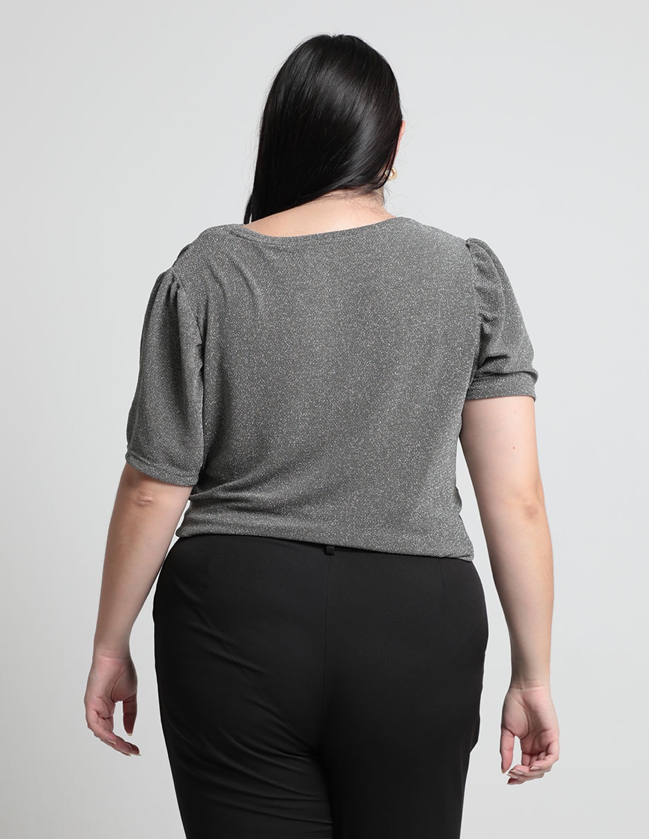 Blusa manga corta para mujer
