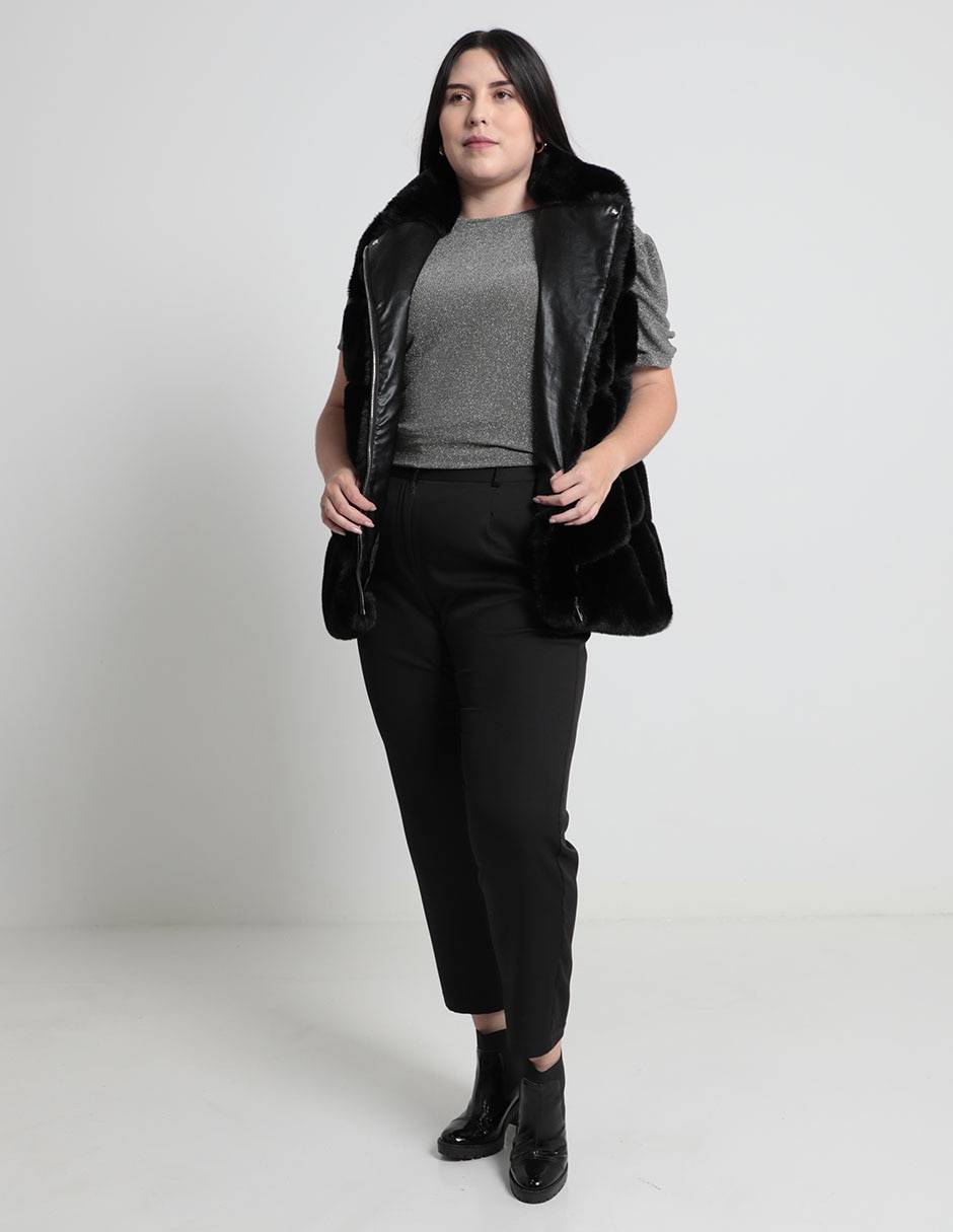 Blusa manga corta para mujer