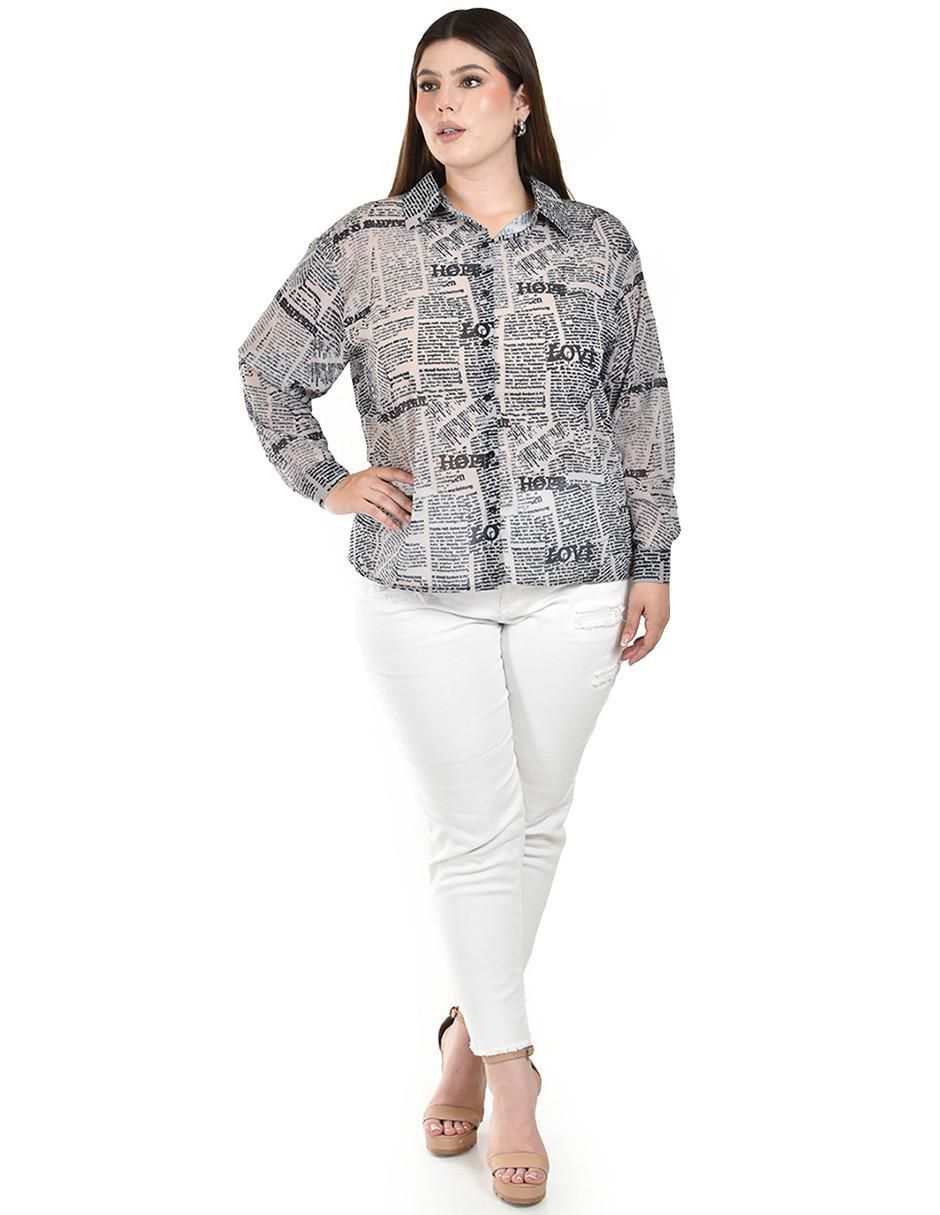 Blusa manga larga para mujer 5