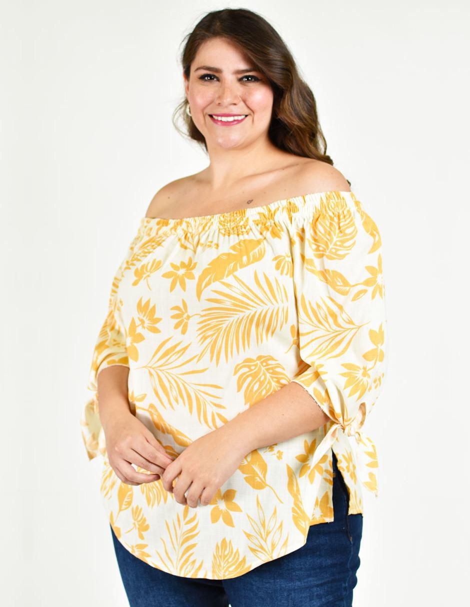 Blusa manga 3/4 para mujer