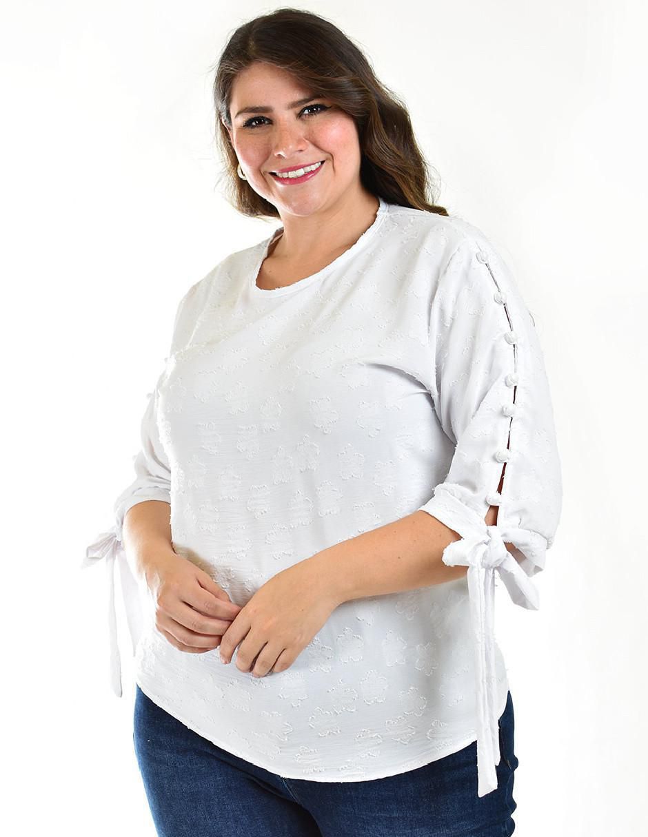 Blusa manga 3/4 para mujer