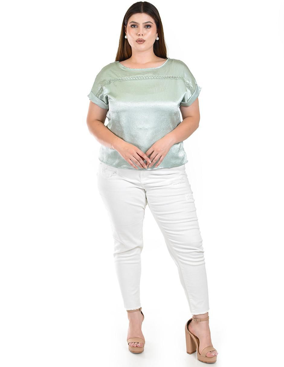 Blusa manga corta para mujer 4