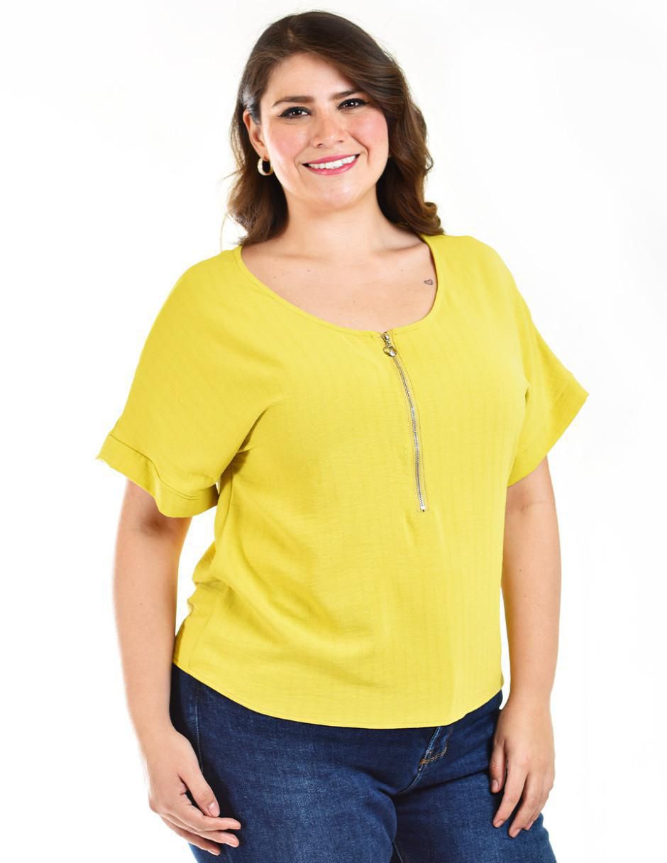 Blusa manga corta para mujer 5