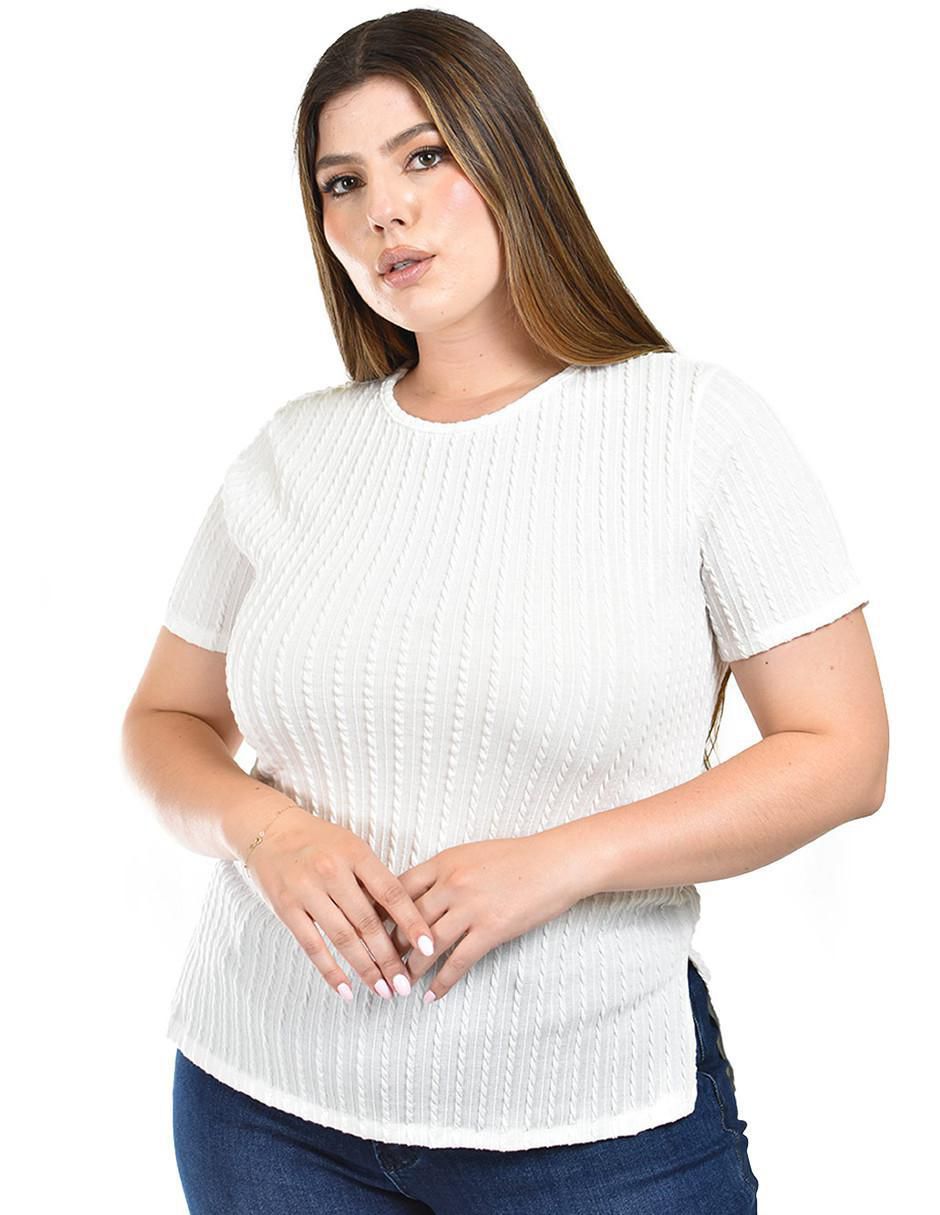 Blusa manga corta para mujer