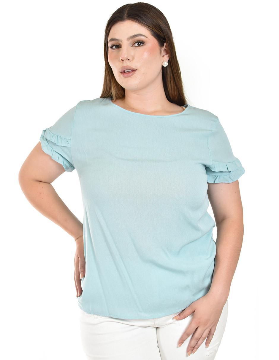Blusa manga corta para mujer 4