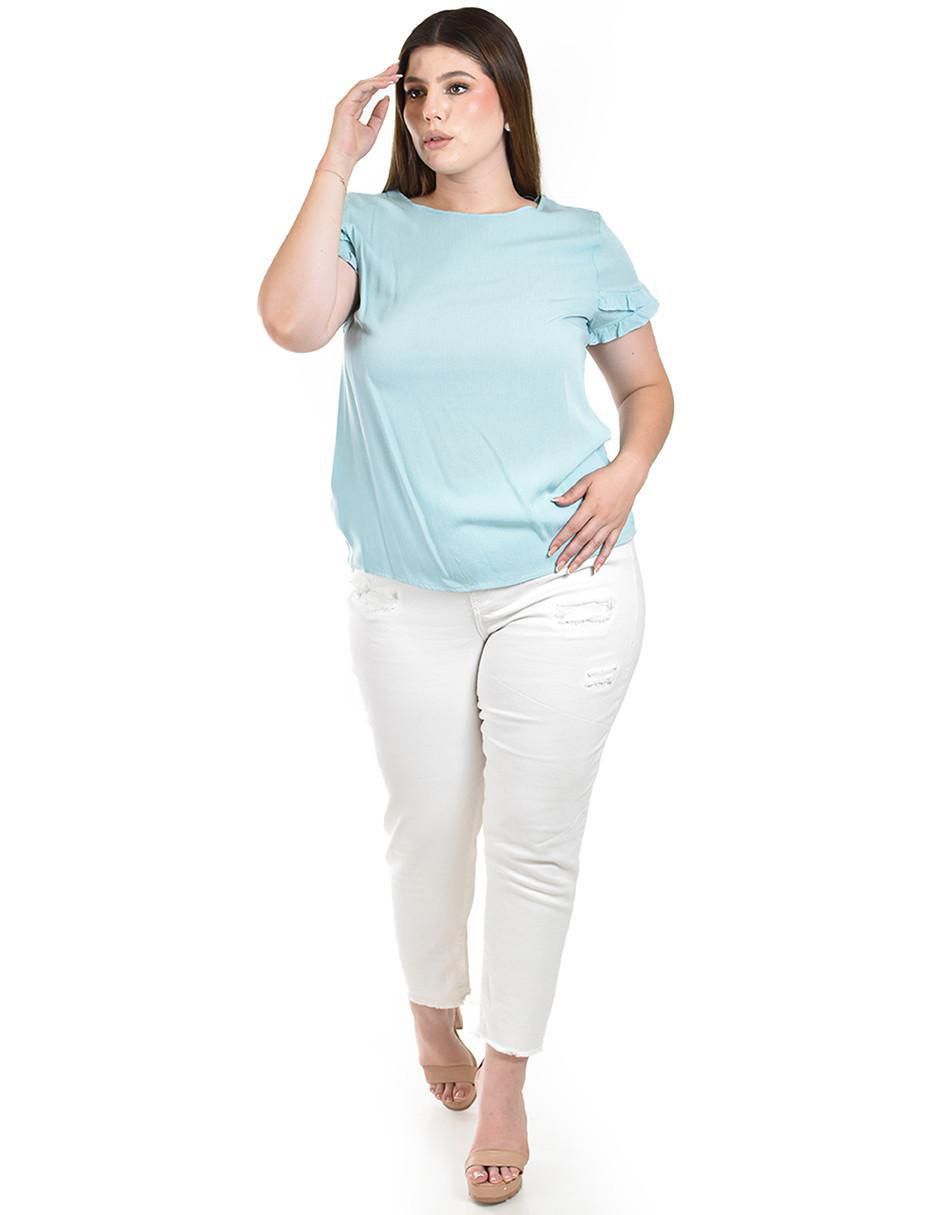 Blusa manga corta para mujer 5