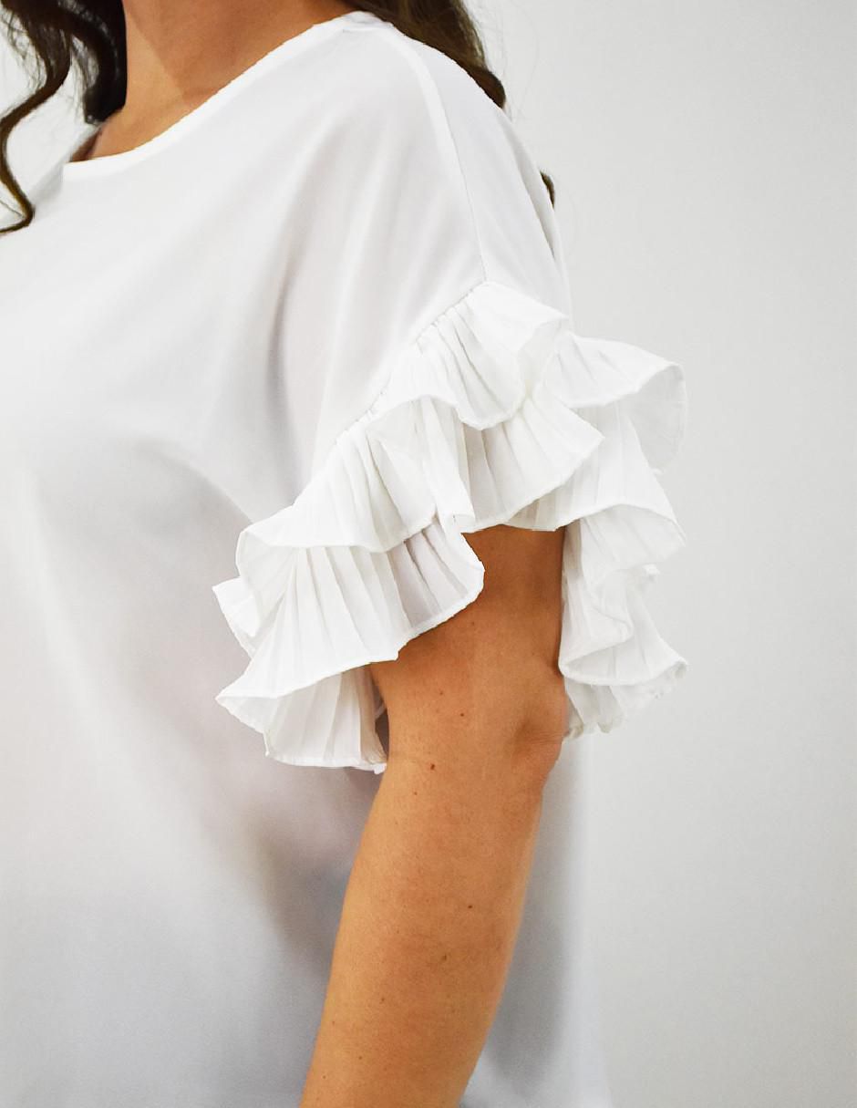 Blusa manga corta para mujer 4
