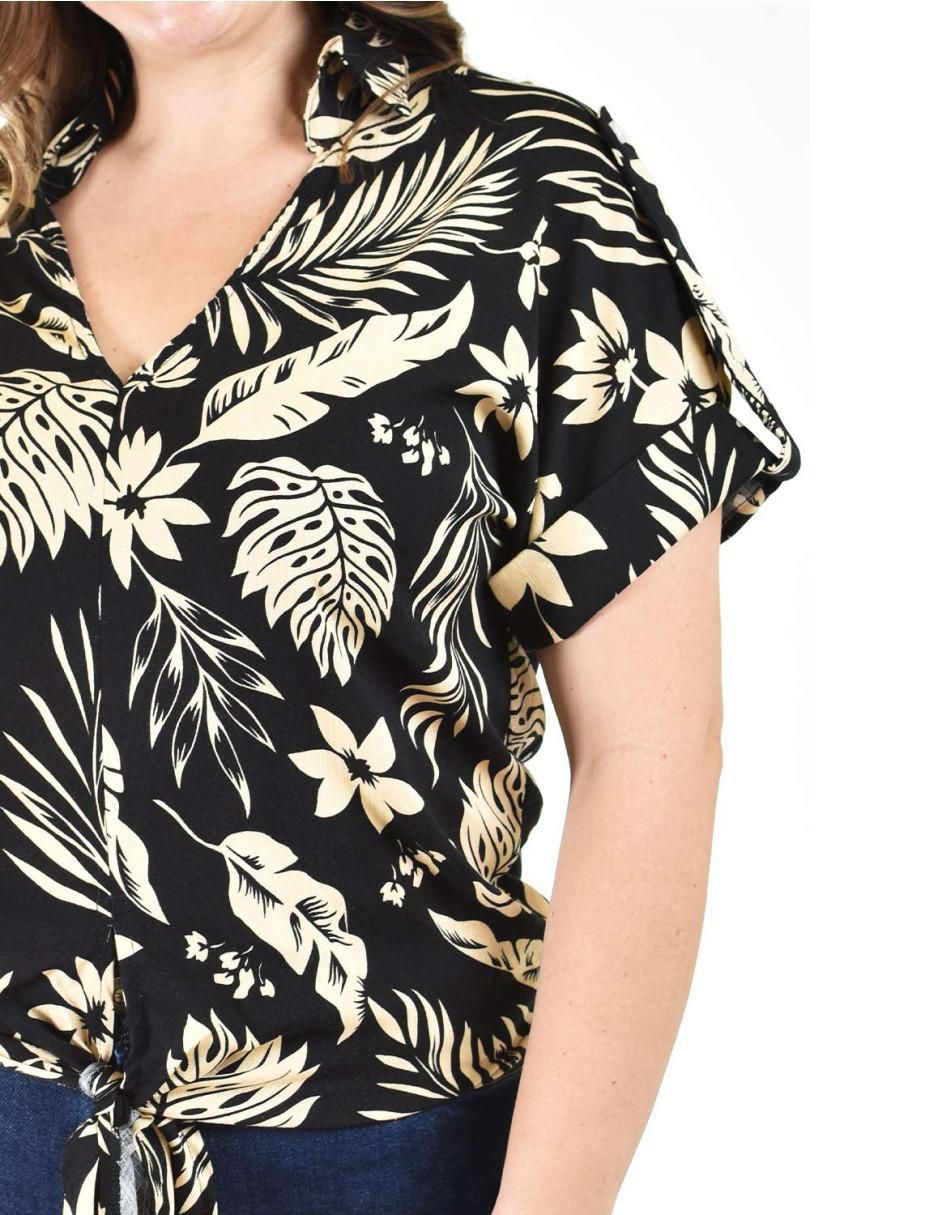 Blusa manga corta para mujer 4