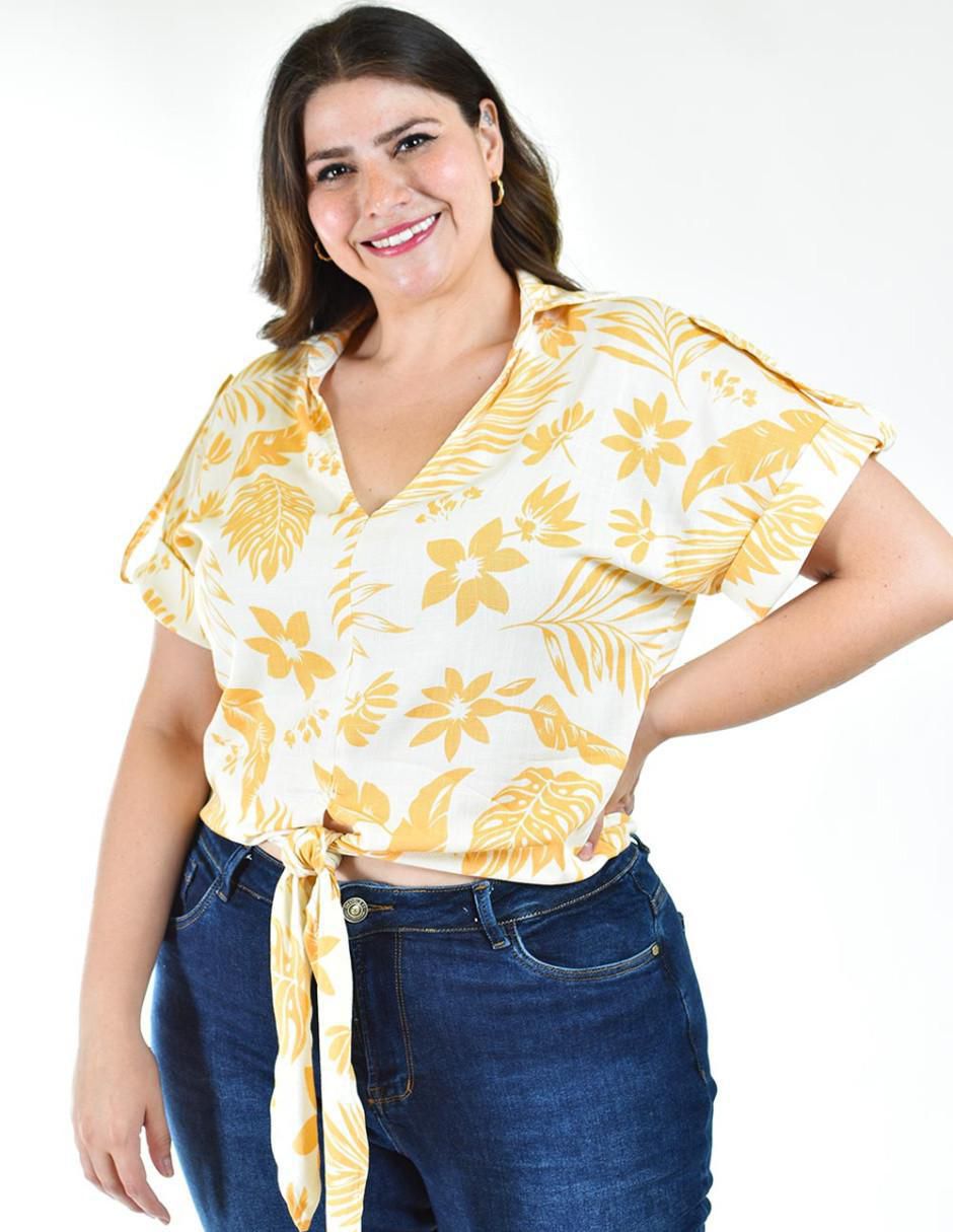 Blusa manga corta para mujer 5