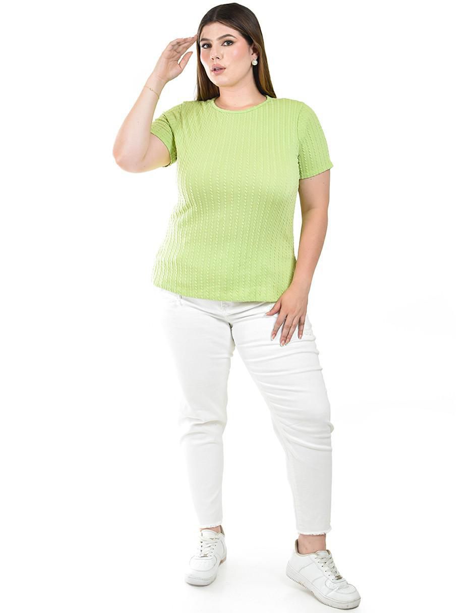 Blusa manga corta para mujer 4