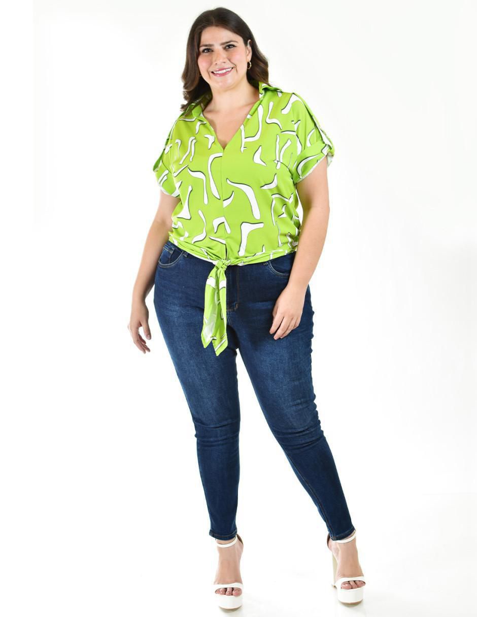 Blusa manga corta para mujer 5