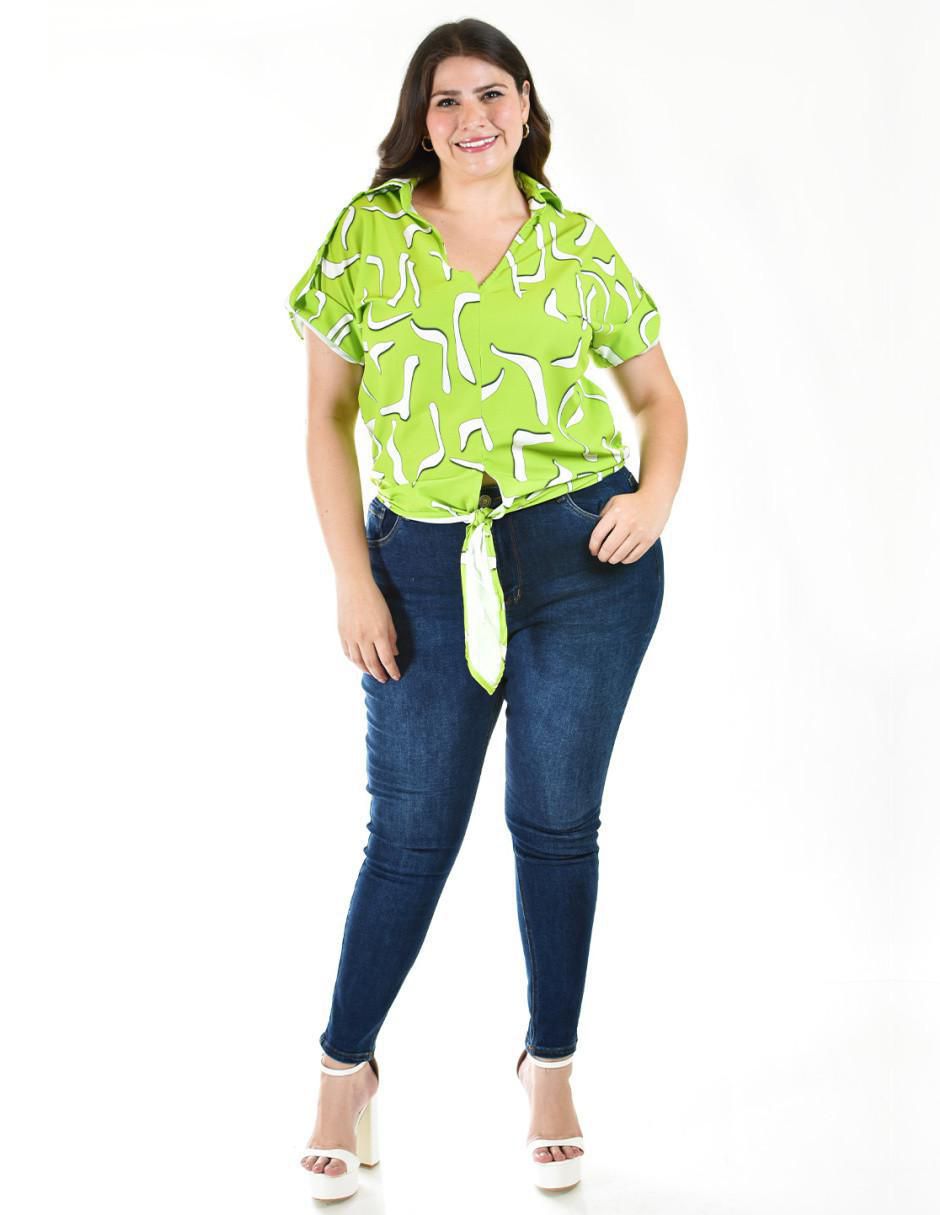 Blusa manga corta para mujer 6