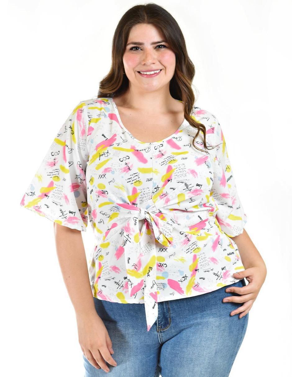Blusa manga 3/4 para mujer