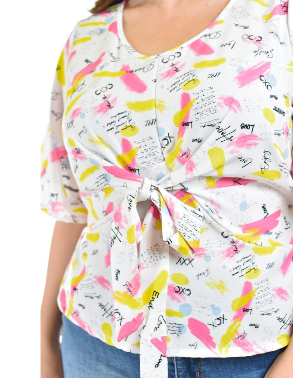 Blusa manga 3/4 para mujer 4
