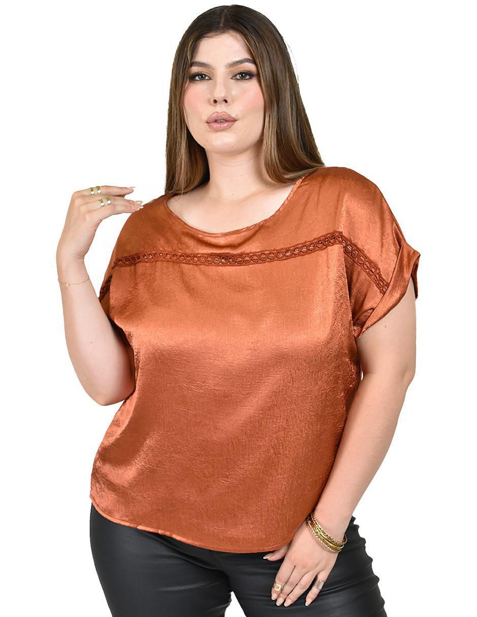 Blusa manga corta para mujer