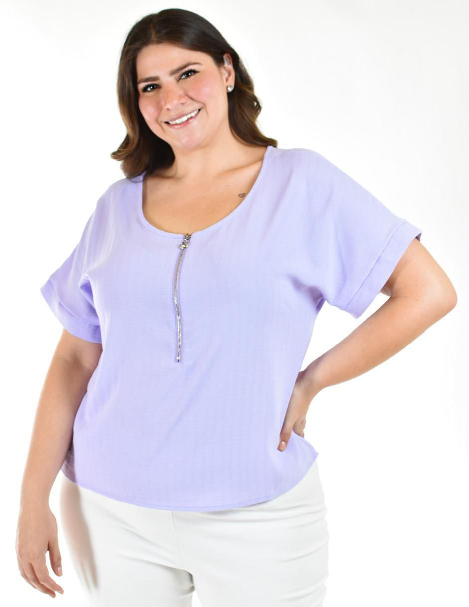 Blusa manga corta para mujer 5