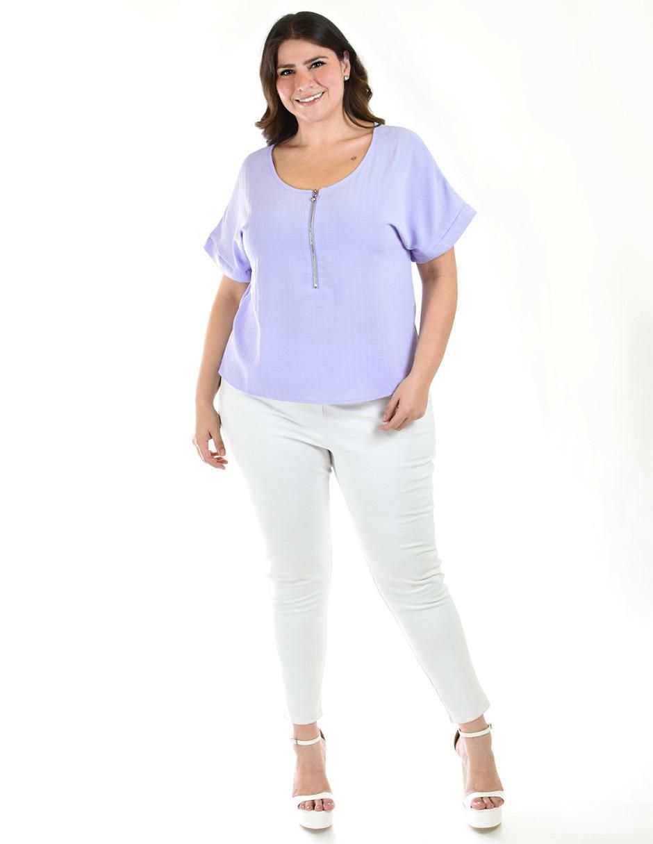 Blusa manga corta para mujer 6