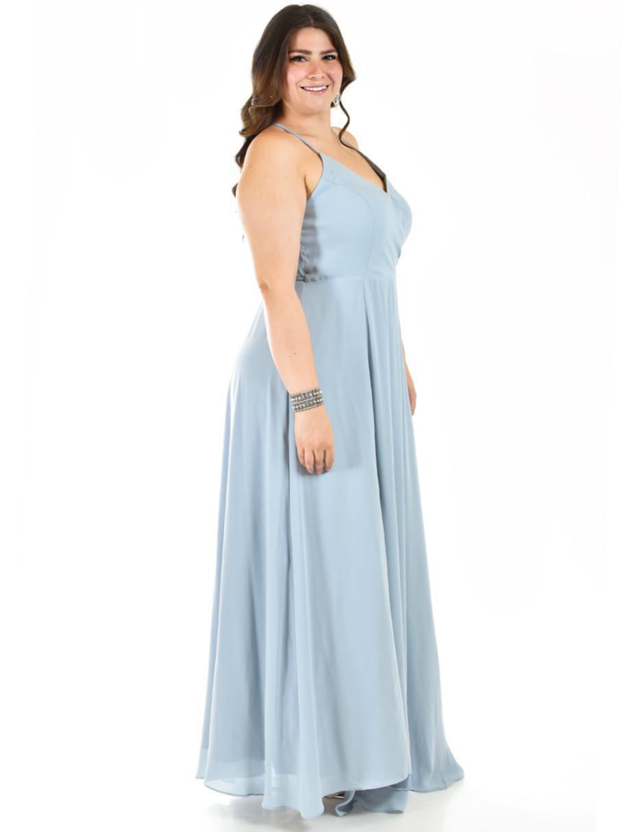 Vestido maxi de fiesta escote V 2