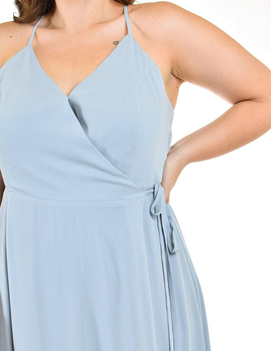 Vestido maxi de fiesta escote V 4