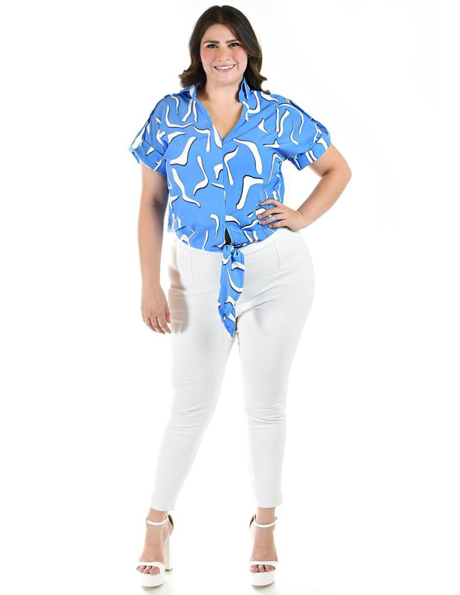 Blusa manga corta para mujer 5
