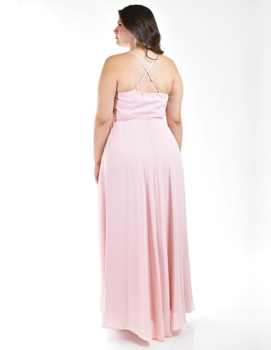 Vestido maxi de fiesta escote V 3