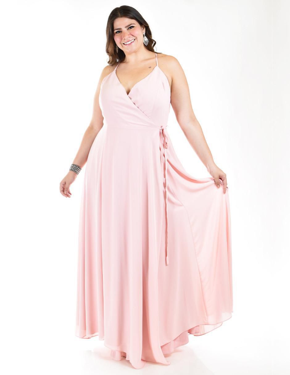 Vestido maxi de fiesta escote V 5