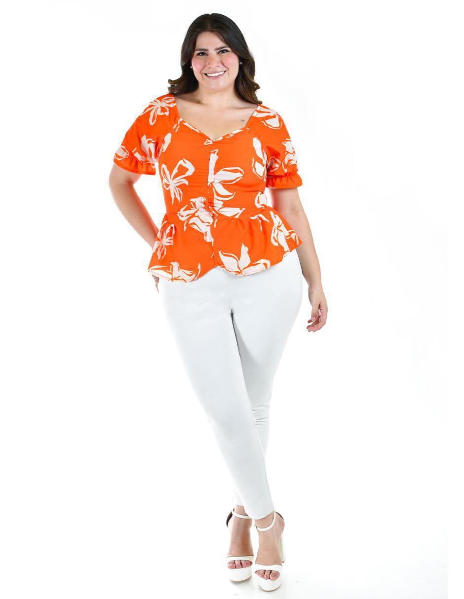 Blusa manga corta para mujer 5