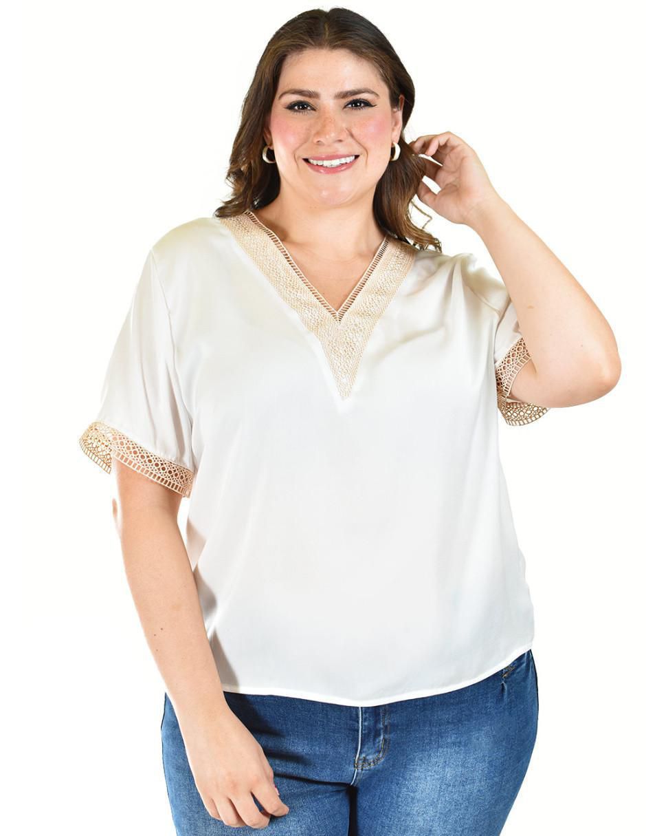 Blusa manga corta para mujer 5
