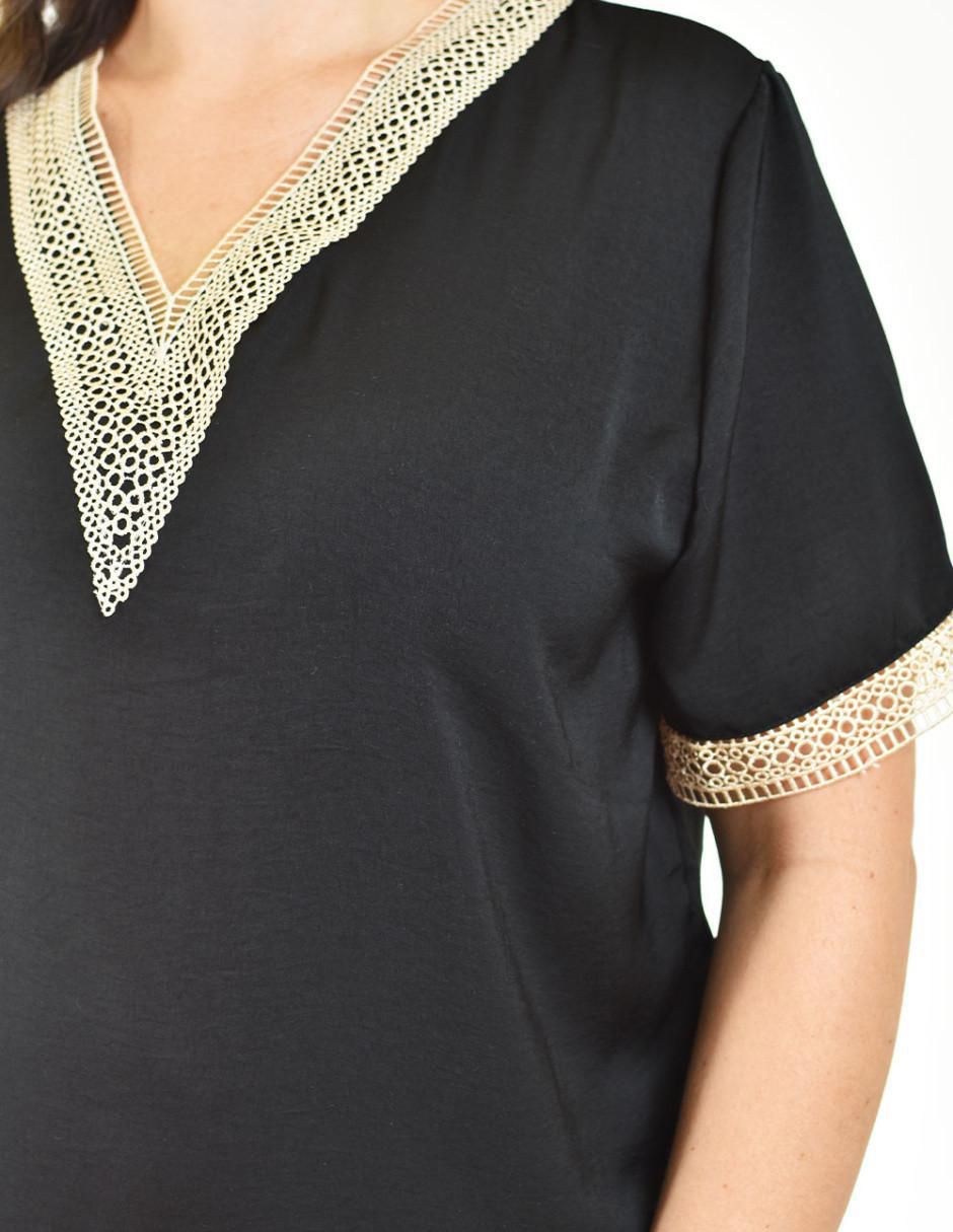 Blusa manga corta para mujer 4
