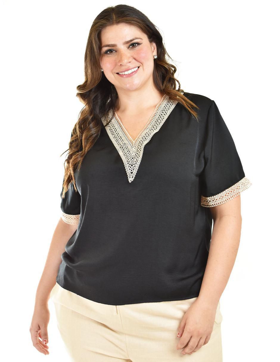 Blusa manga corta para mujer 5