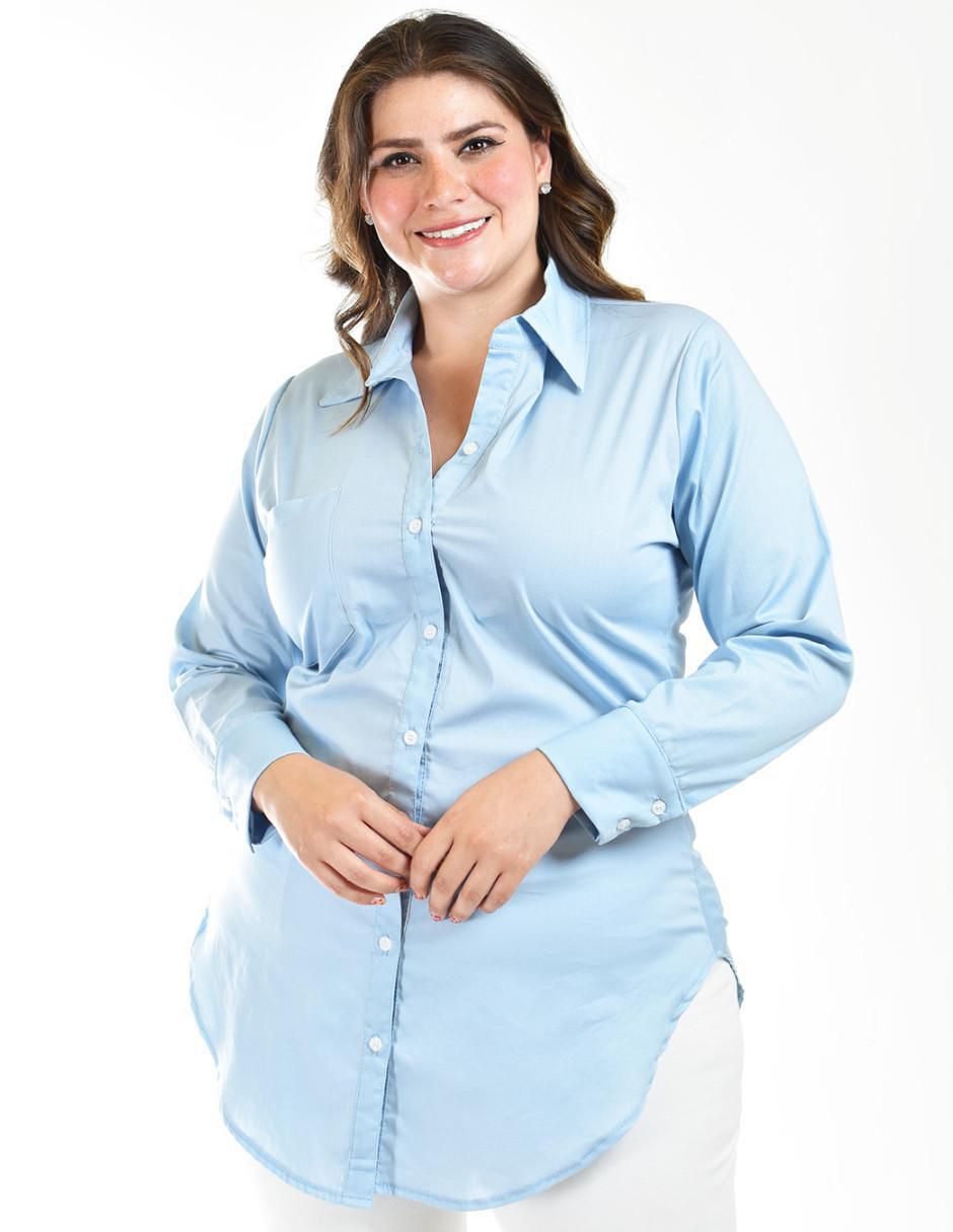 Blusa camisera manga larga para mujer Blusa camisera manga larga para mujer