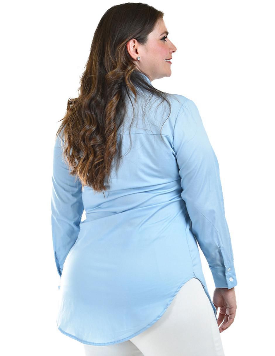 Blusa camisera manga larga para mujer 3
