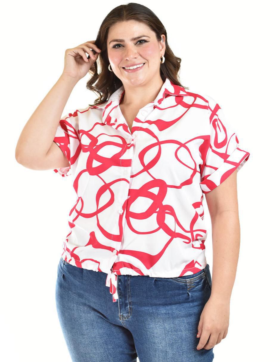 Blusa manga corta para mujer