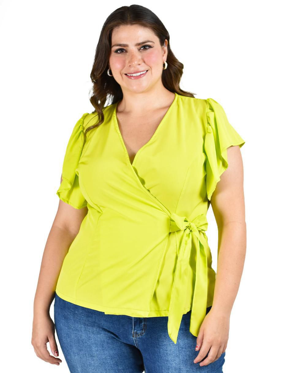 Blusa manga corta para mujer