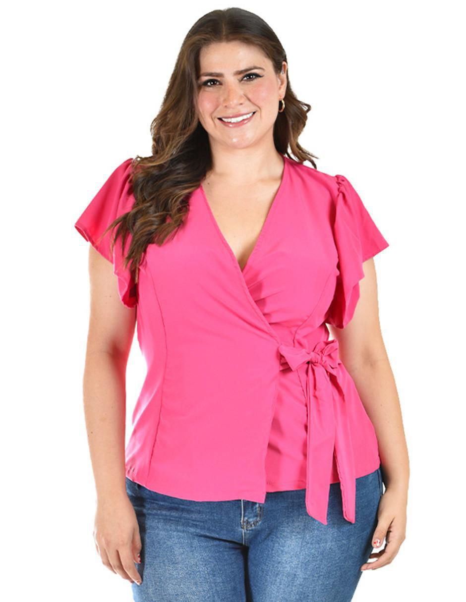 Blusa manga corta para mujer
