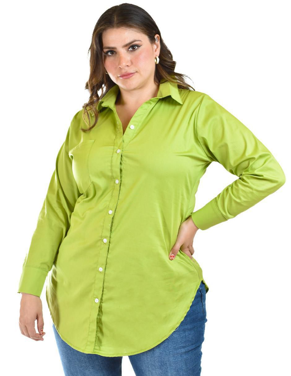 Blusa camisera manga larga para mujer 5